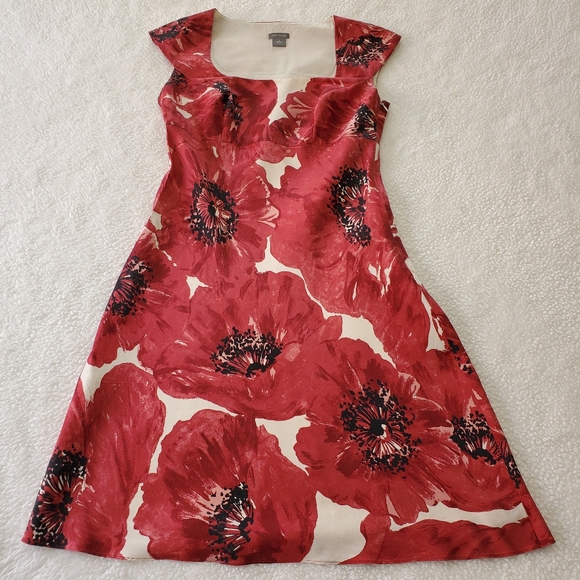 Ann Taylor Sleevless Silk Dress Sz 0 - Picture 1 of 7